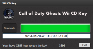 Call of duty ghost cd key generator free download for pc